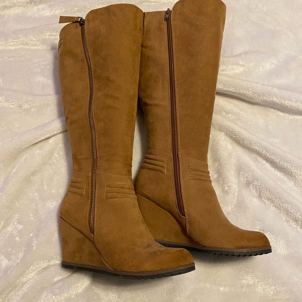 Knee High suede boots